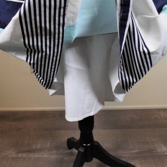 41 Hawthorn Fit Flare Sleeveless Striped Cotton Sundress S - Picture 4 of 9